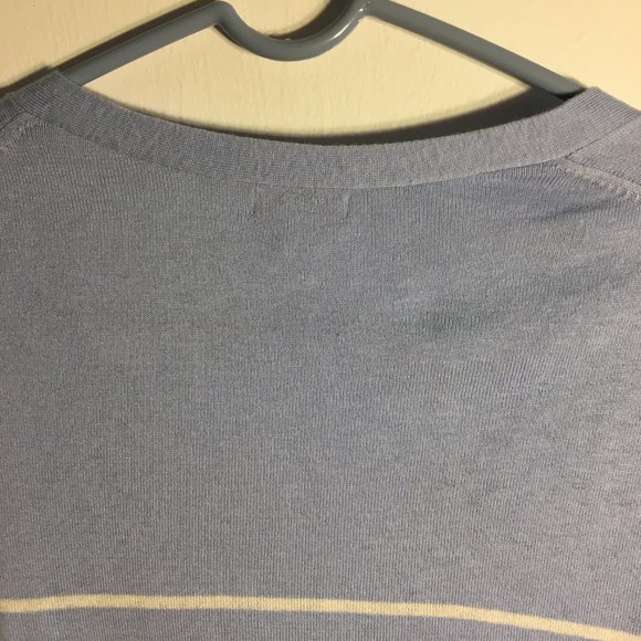 Women's GAP Light Blue Stripped Cardigan Size XL - Picture 8 of 8